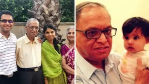 Narayana Murthy With his Millionaire Grandson